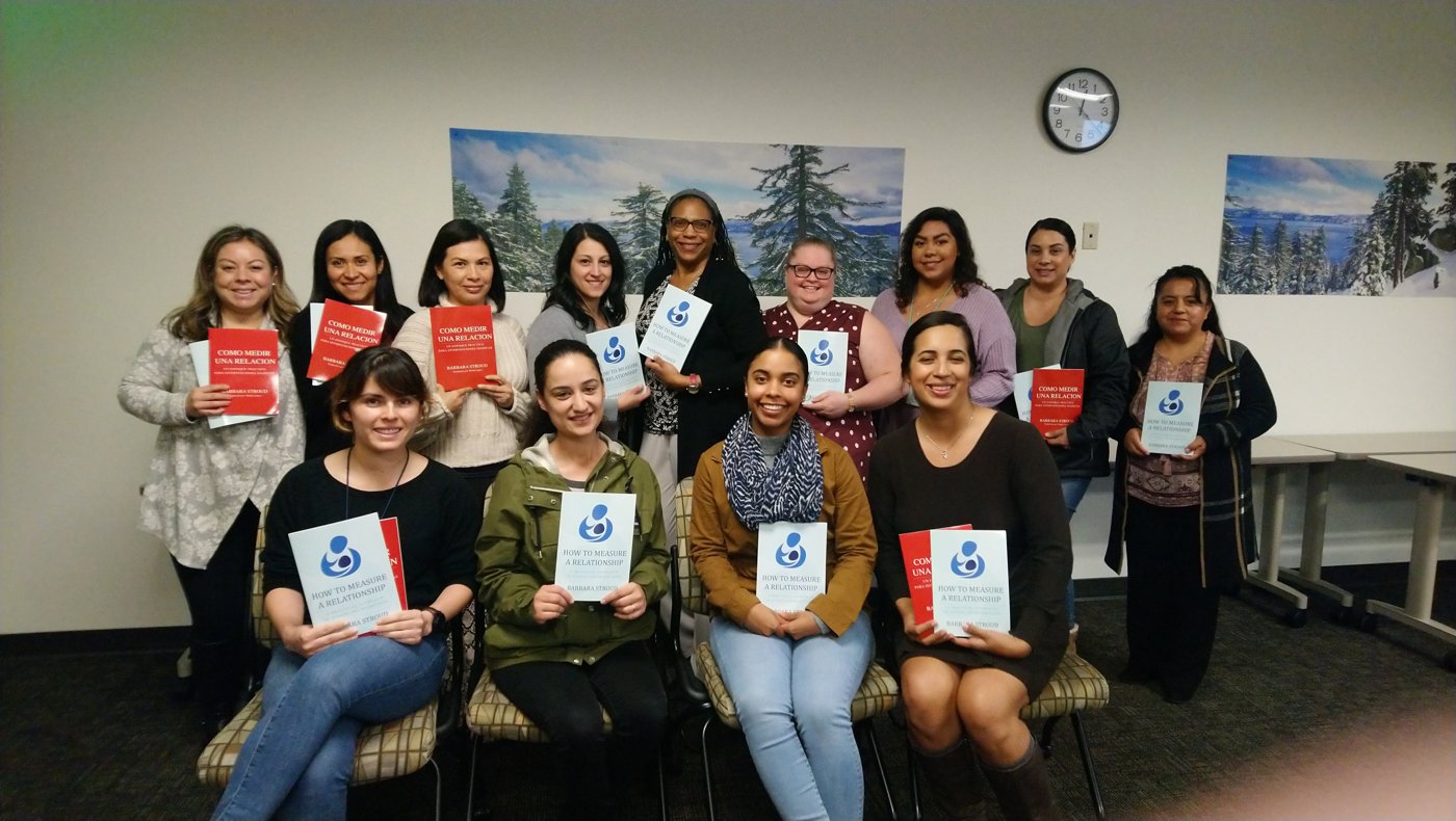 Training group with How to Measure a Relationship books
